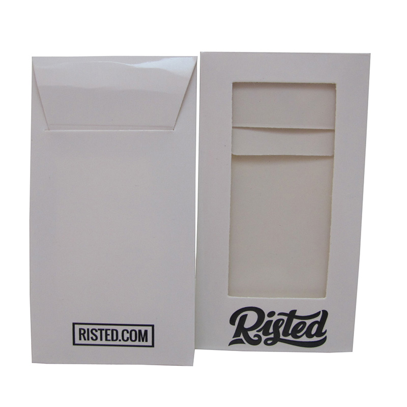 Logo Printing Customized White Envelope With PVC Window High Quality Bio Friendly Paper Envelopes